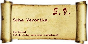 Suha Veronika névjegykártya